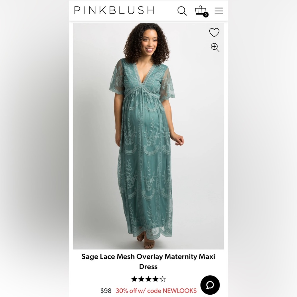 Pinkblush Maternity dress. Size Medium